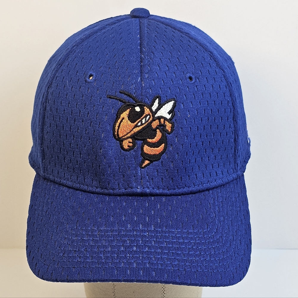 Headwear The Game Hornet A-Flex Cap‎ Hat Blue Medium